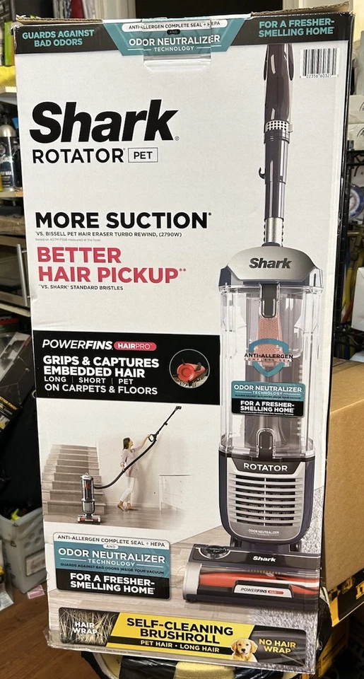 Shark UltraLight Pet Pro Vacuum W/ PowerFins HairPro Odor Neutralizer Tech ZU100 - Image 1 of 1