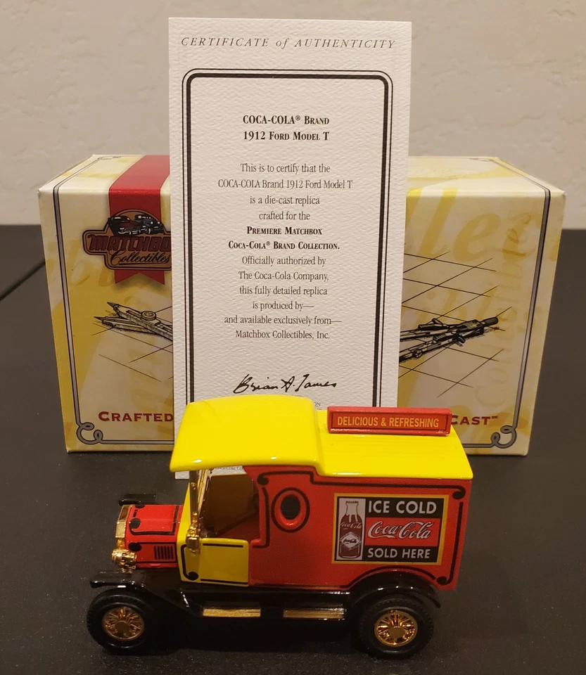 Matchbox Collectibles 1912 Ford Model T Truck Coca Cola Models Of Yesteryear - Image 1 of 4