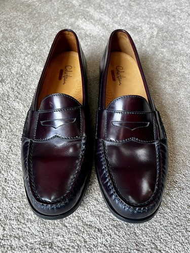 NIKE Mocassini Cole Haan in pelle bordeaux con pizzico e preparazione 10 M