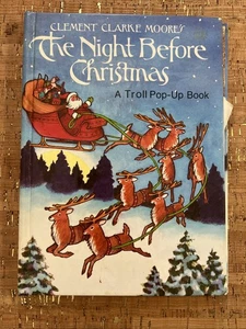 The Night Before Christmas Pop Up Book by Clement Moore Damaged See Pictures - Imagen 1 de 9
