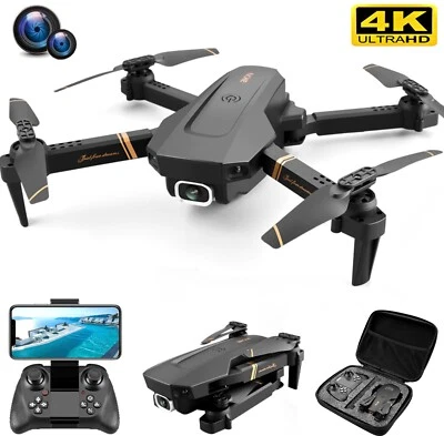 RC Drone with Wide Angle 4K WiFi FPV Dual Camera RC Foldable Helicopter Toy New - Image 1 of 4