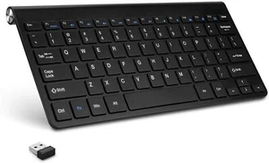 Mini USB Wireless Keyboard Small Computer Wireless Keyboards for Laptop Tablet - Picture 1 of 25
