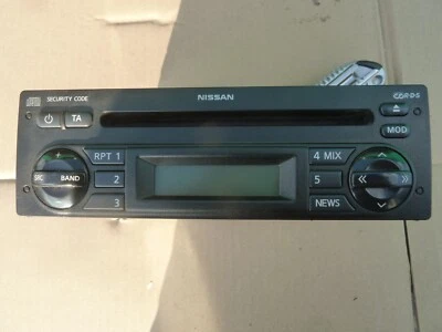 Nissan Note E11 Radio Autoradio CD Blaupunkt Ohne CODE 28185-9U00A (3) - Bild 1 von 4