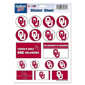 Oklahoma Sooners NCAA Vinyl gestanzte Aufkleber Set/Aufkleber Blatt * kostenloser Versand - Bild 1 von 1