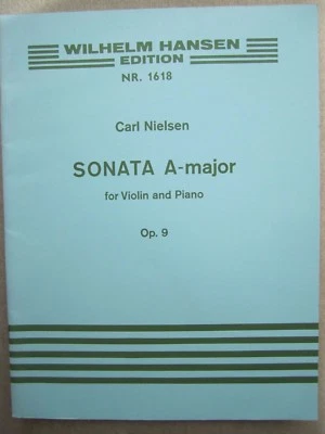 Sonata in A major Op 9 for Violin and Piano by Nielson *NEW*  Hanson ed 1618 - Image 1 of 2