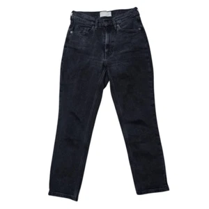 Everlane Original Cheeky Crop Jeans Women's 26 Black Dark Wash Denim - Picture 1 of 7
