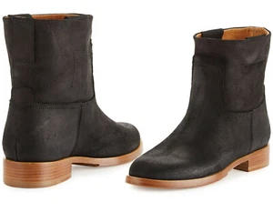 Neu ohne Karton Rag & Bone schwarze wachsartige Kalbs-Wildleder-Stiefeletten Stechpalme Größe 6,5 (US) 37 (IT) - Bild 1 von 10