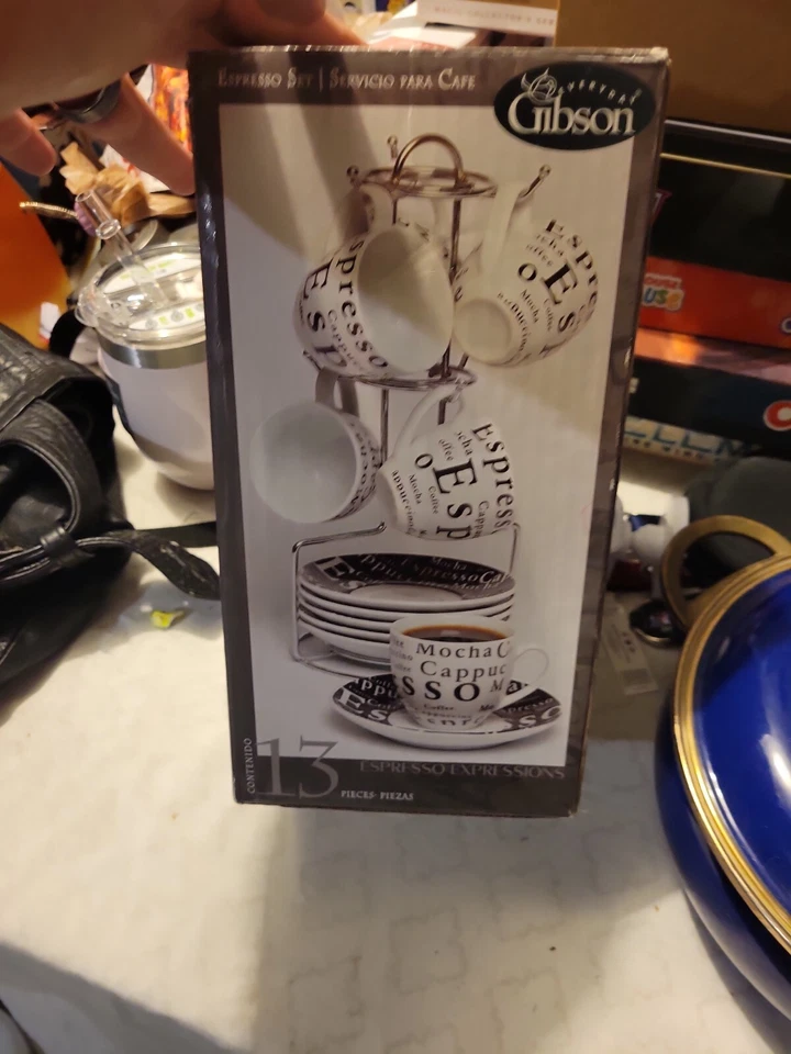Gibson Espresso Expressions 13 Piece Espresso Set Brand New In Box - Image 1 of 1