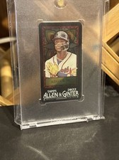 Ronald Acuna  Jr.  2022 Topps ALLEN GINTER STAINED Glass Mini /25 Atlanta Braves