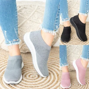 ZAPATILLAS DE MUJER SEÑORA PLANAS PARA CAMINAR CORRER GIMNASIO FITNESS SUAVES ENTRENADORES TALLA - Imagen 1 de 31
