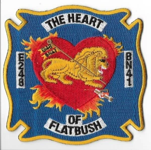 New York Fire Department (FDNY) Engine 248 Battalion 41 Flatbush Patch V1 - Bild 1 von 2