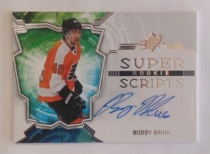 2022-23 SPX Bobby Brink Rookie Super Scripts Auto #SSR-BB