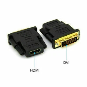 Adaptador de pantalla de monitor HDTV HDTV HD DVI-D macho (24+1 pin) a HDMI hembra (19 pines) - Imagen 1 de 9