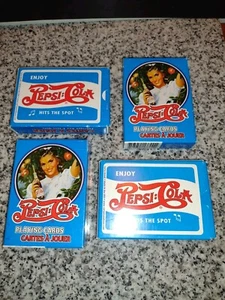 Vintage Pepsi-Cola Playing Cards. Four Decks. Pre-owned. - Picture 1 of 1