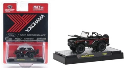 FORD Bronco - Yokohama ADVAN Style 1971 - black / red - M2 1:64 - Bild 1 von 4