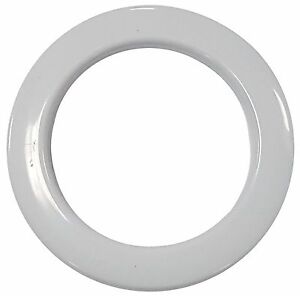 MICRON WHITE PLASTIC-ROUND CURTAIN GROMMET; PLAIN WASHER  #15 (50mm) (12pcs)