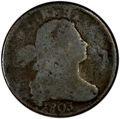 1803 1C Draped Bust Large Cent No Problem Wear - Image 1 of 2