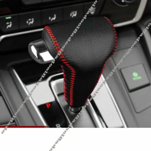 Leather Automatic Transmission Gear Shift Knob Cover Wrap For Honda CR-V 2017-21 - Picture 1 of 9