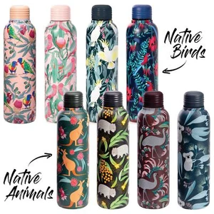 Aussie Native Birds Animals Double Wall Stainless Steel Water Drink Bottle 500ml - Picture 1 of 10