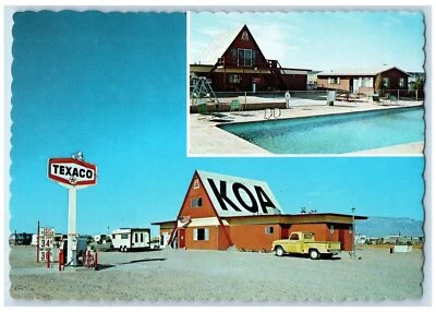 Albuquerque New Mexico NM Postcard Albuquerque West KOA Texaco Gas Station - Image 1 of 2