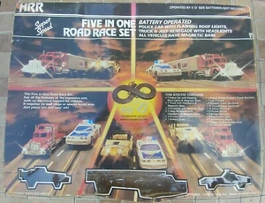 HRR Vintage 1983 NOS Super Speed Five In One Road Race Set Slot Cars,hotwheels - Picture 1 of 4