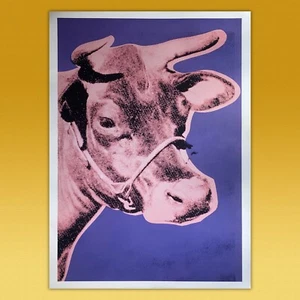 Poster Andy Warhol Cow,pink & purple - Mucca Pop Art - Imagen 1 de 6