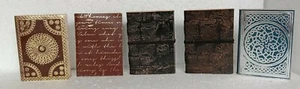 Leather journal dairy leather dairy lot of 5 - Picture 1 of 7