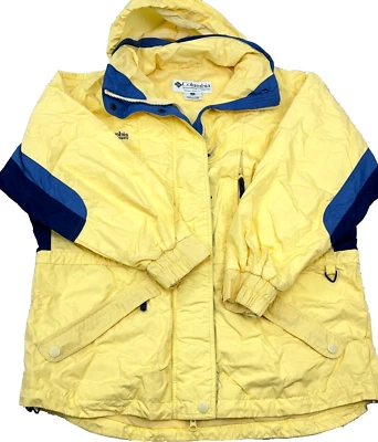 Columbia Chaqueta Mujer Mediana Amarilla Parka Abrigo Esquí Invierno Aire Libre Clima Lluvia Foto 1 de 4