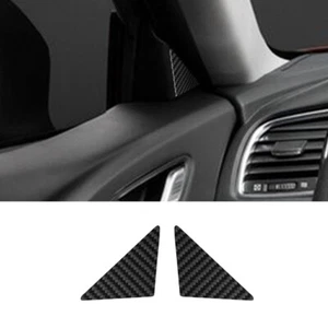 2X Carbon Fiber Front Door A-Pillar Cover Trim For Mazda 6 Automatic 2014-2015 - Picture 1 of 17