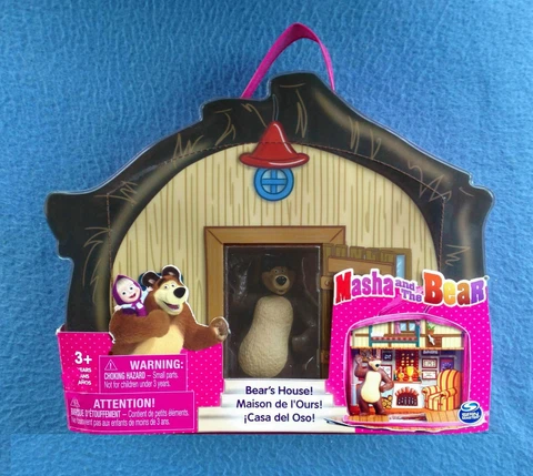 BEAR'S HOUSE WITH BEAR 4 INCH FIGURE MASHA AND THE BEAR SPIN MASTER Cover