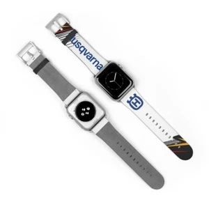 HUSQVARNA Logo Watch Band do Apple Watch Czarny Srebrny Różowe Złoto - Zdjęcie 1 z 6