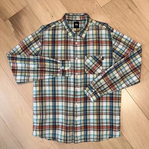 Stussy Button Up Plaid Shirt  Long Sleeve Men’s XL - Picture 1 of 6