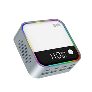 Fast Charging Station 120W 8-in-1 GaN Charger W/ Colourful Breathing LighT FBDM - Photo 1 sur 13