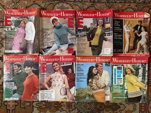 8x VINTAGE WOMAN AND HOME MAGAZINE LOT WOMENS 1960s 70s KNITTING COOKING ADVERTS - Picture 1 of 9