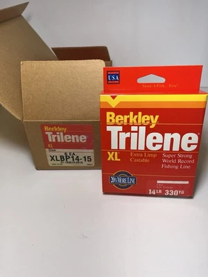 Box of 6 - Berkley Trilene XL Extra Limp Castable Super Strong Line 14 lb 330 yd - Image 1 of 4