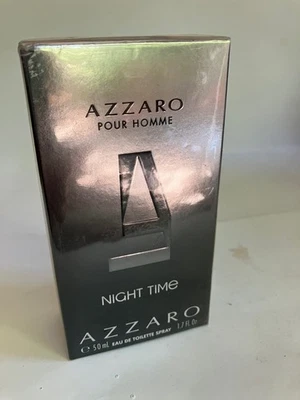 AZZARO NIGHT TIME 1.7oz EDT Spray para Hombres, 100% AUTÉNTICO, SELLADO, RARO Foto 1 de 2