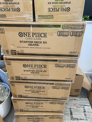 Starter Deck EX 21 GEAR 5 Luffy Master case 24 Decks Sealed $816 MSRP - Image 1 of 4