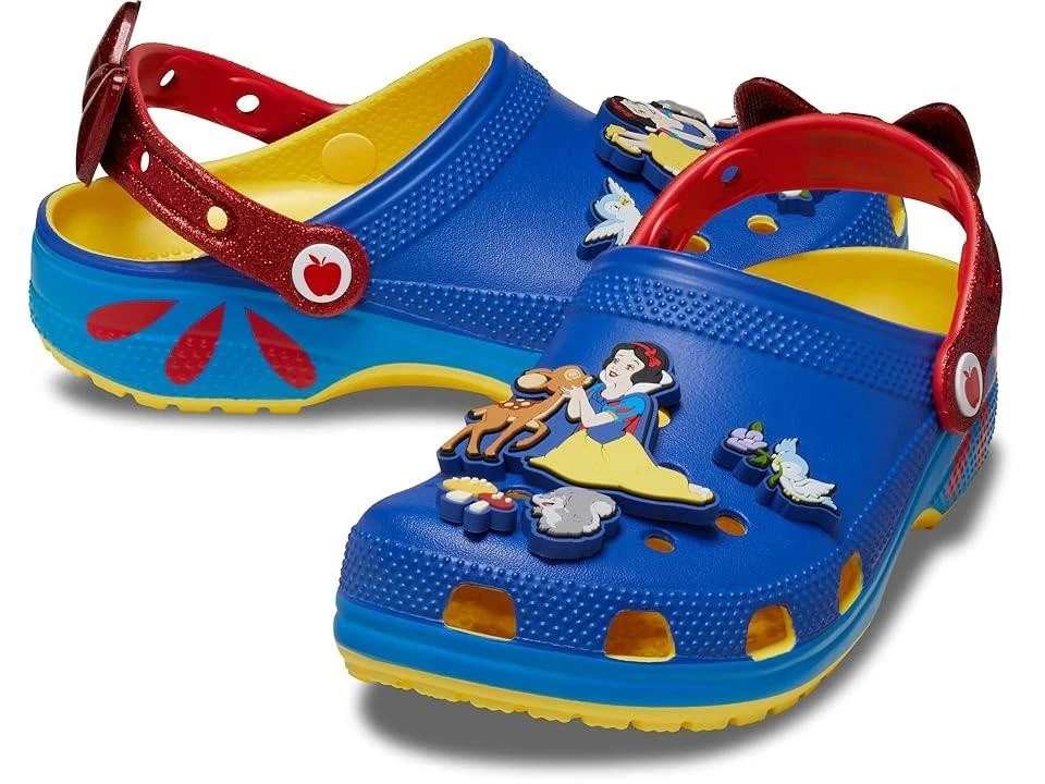 NUEVO ZAPATO ZUECO CLÁSICO CROCS MUJER DISNEY BLANCO NIEVE AZUL Y AMARILLO TALLA 8 10 9 Foto 1 de 1