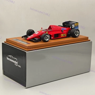 Tecnomodel 1/18 Ferrari F1 86 #28 1986 BRAZILIAN GP STEFAN JOHASSON Red Resin - Image 1 of 4