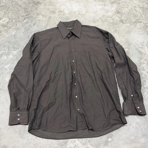 DOLCE & GABBANA Hemd Herren 17,5 44 elegant strukturiert Punkte Baumwolle braun schwarz Italy - Bild 1 von 7