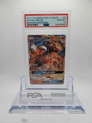2017 POKEMON Charizard GX 20/147 Sm-Burning Shadows Holo PSA10 - Image 1 of 2