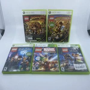 Set 5 giochi Lego XBOX 360 Jurassic World, IndianaJones, Marvel, Harry Potter - Foto 1 di 20