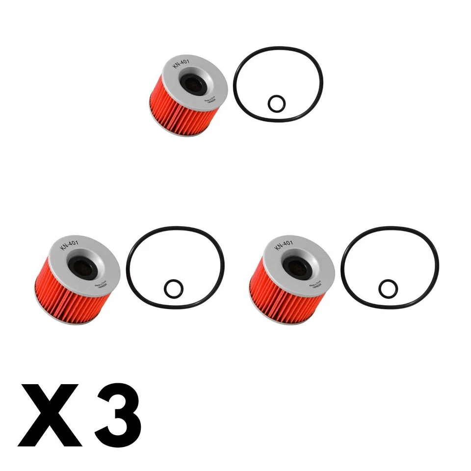 3 Pack K&N Oil Filter for Yamaha FJ1200 1986-1996 - Imagem 1 de 1