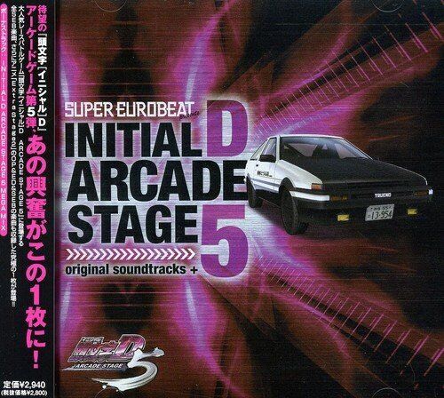 Super Eurobeat Presenta Initial D Arcade Etapa 5 Bandas Sonoras Originales + CD Japón