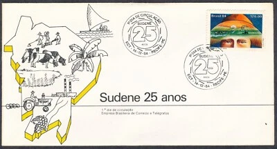 Brazil #1969 North Eastern Development FDC 1984 Latin America Cover Postage - Image 1 of 2