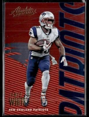 2018 Panini Absolute James White #67 New England Patriots - Image 1 of 2