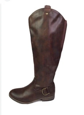 Botas de pantorrilla extendidas de cuero marrón hasta la rodilla G.H Bass & Co talla 6,5 M Foto 1 de 3