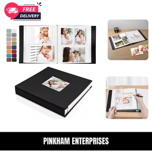 Large Photo Album Self Adhesive with Picture Display Window DIY Scrapbook Album - Picture 1 of 8