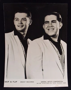 SKIP & FLIP~Rare Early Promotional Photograph~Cherry Pie~It Was I~BRENT RECORDS - Picture 1 of 1