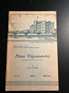 International Correspondence Schools- Plane Trigonometry 1950 0017 - Picture 1 of 2